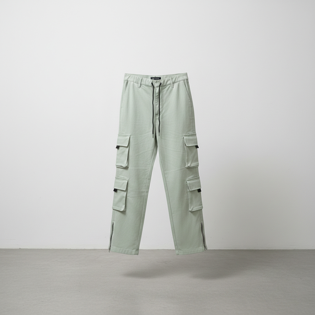 شلوار مردانه شش جیب پایین زیپ مدل Hesam-سبز