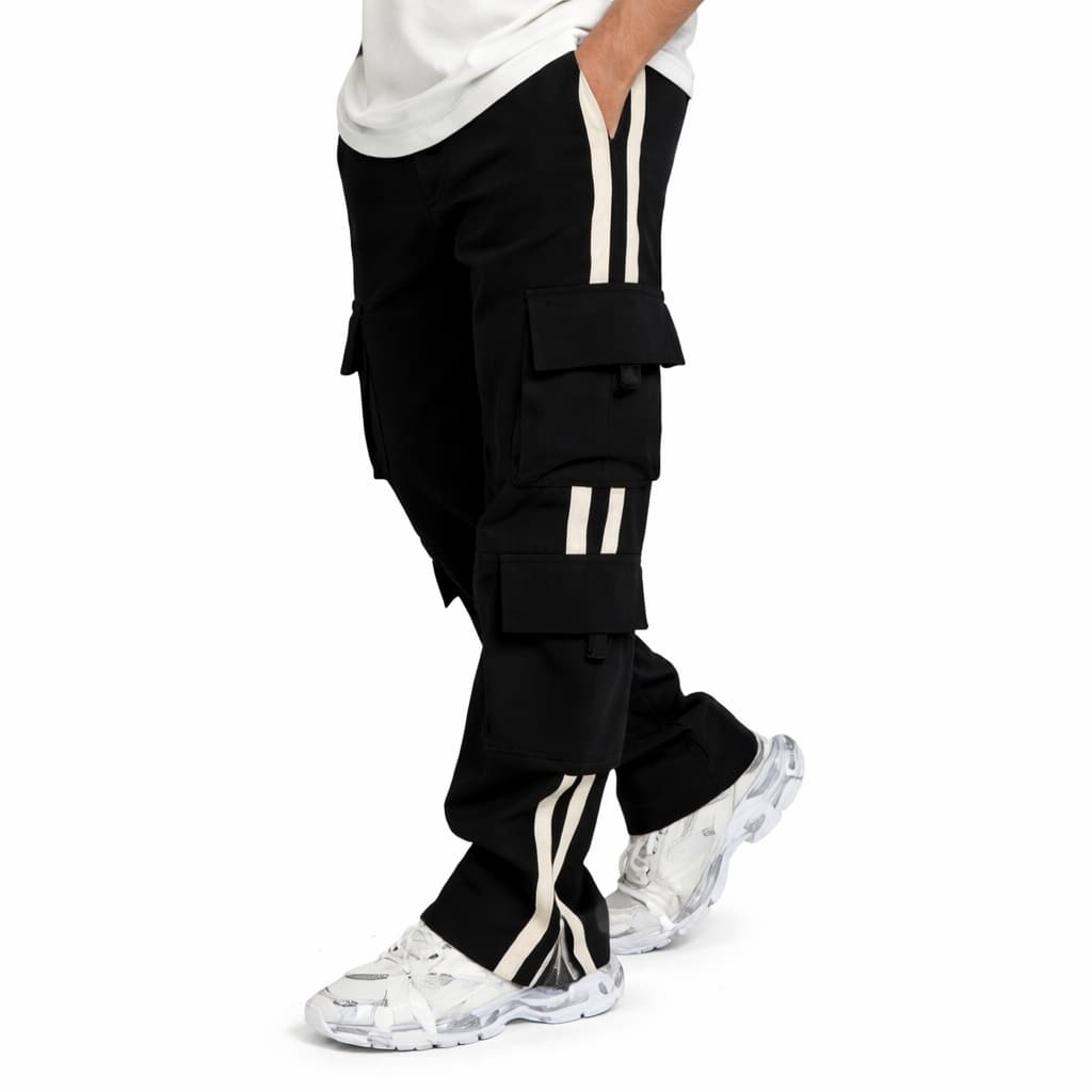 شلوار مردانه شش جیب دونوار مدل Sardar-مشکی